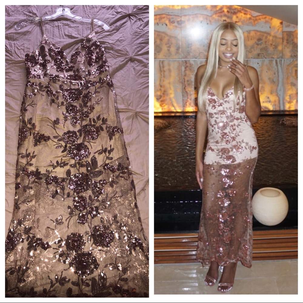 Rose Gold Dress- Worn once!